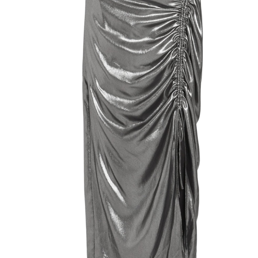 All Saints Carla Gathered Metalic Skirts.